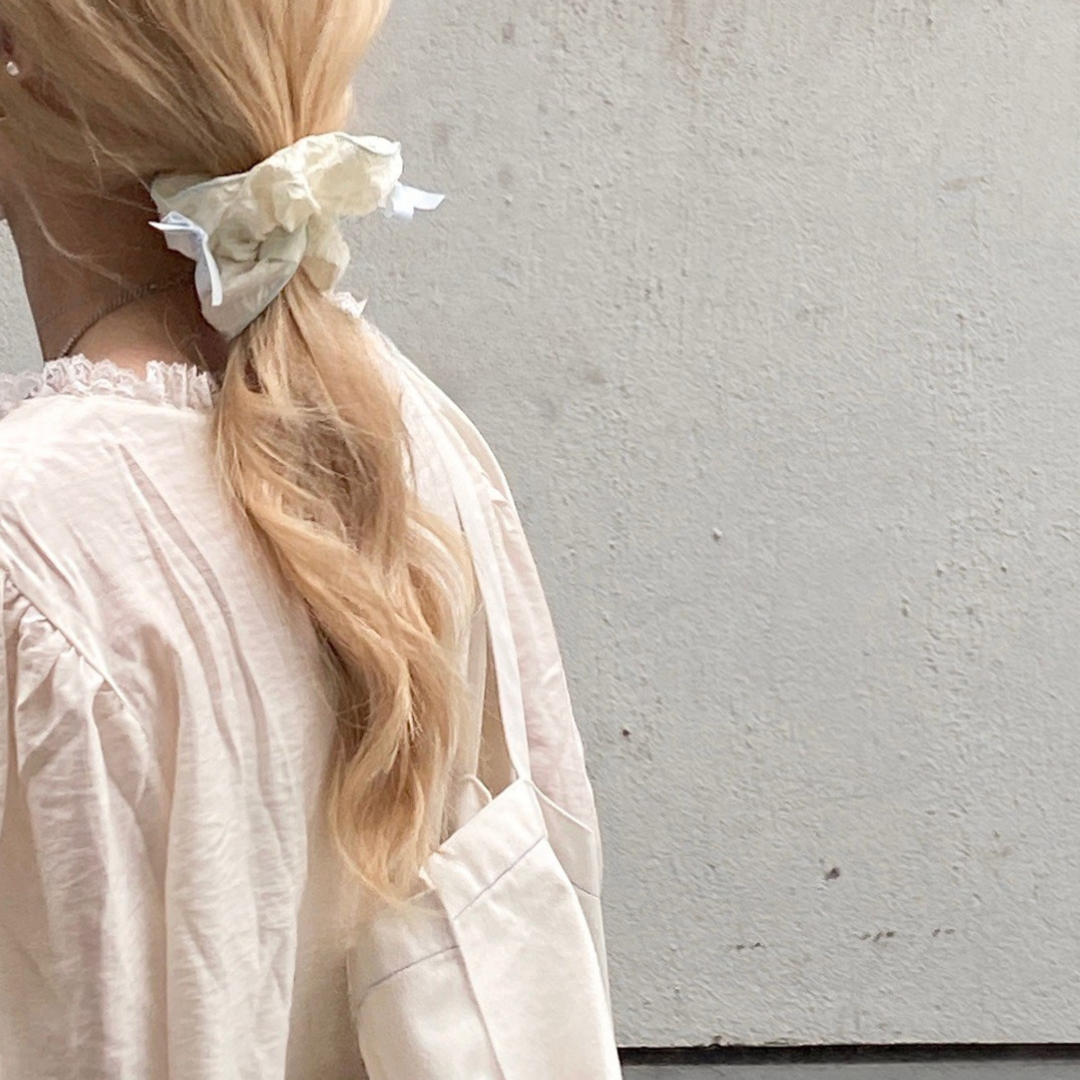 Blue Dream Bow Scrunchie