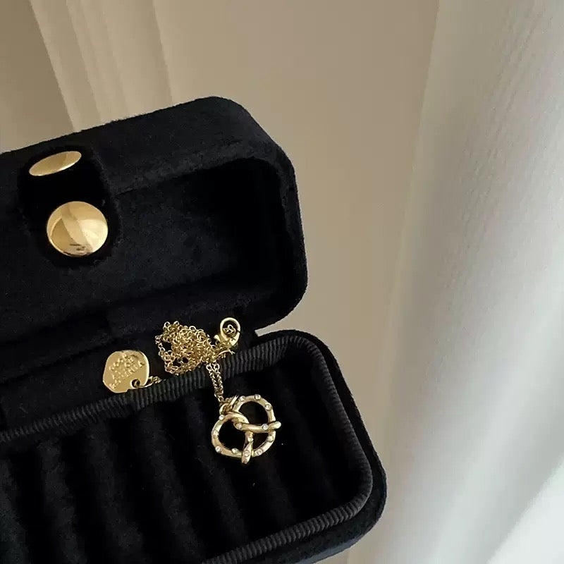 Aurora Gold-Plated Bagel Necklace