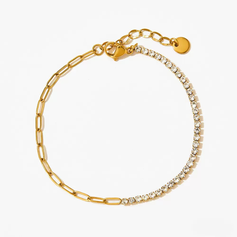 Radiance White Stone Bracelet