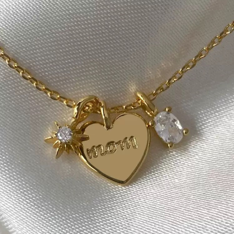 Starlight Heart MOM Necklace