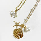 Pearl Pendant Layered Necklace